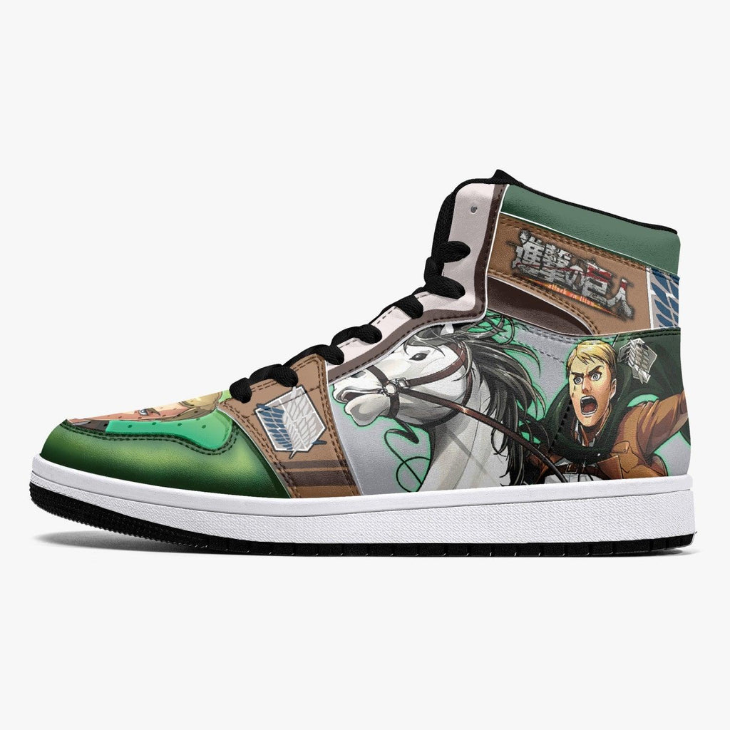 Morukai "Erwin Smith Shinzou wo Sasageyo Shingeki no Kyojin Mid 1 Basketball Shoes