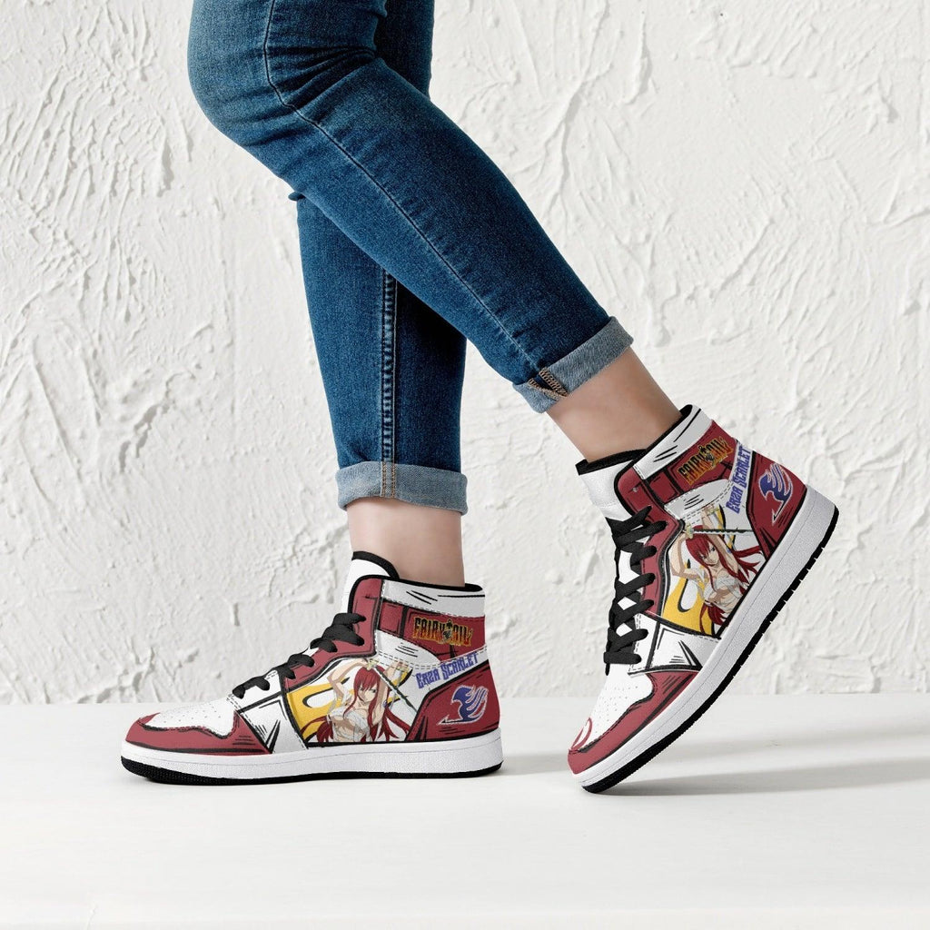 Morukai "Erza Scarlet Fairy Tail Mid 1 Basketball Shoes