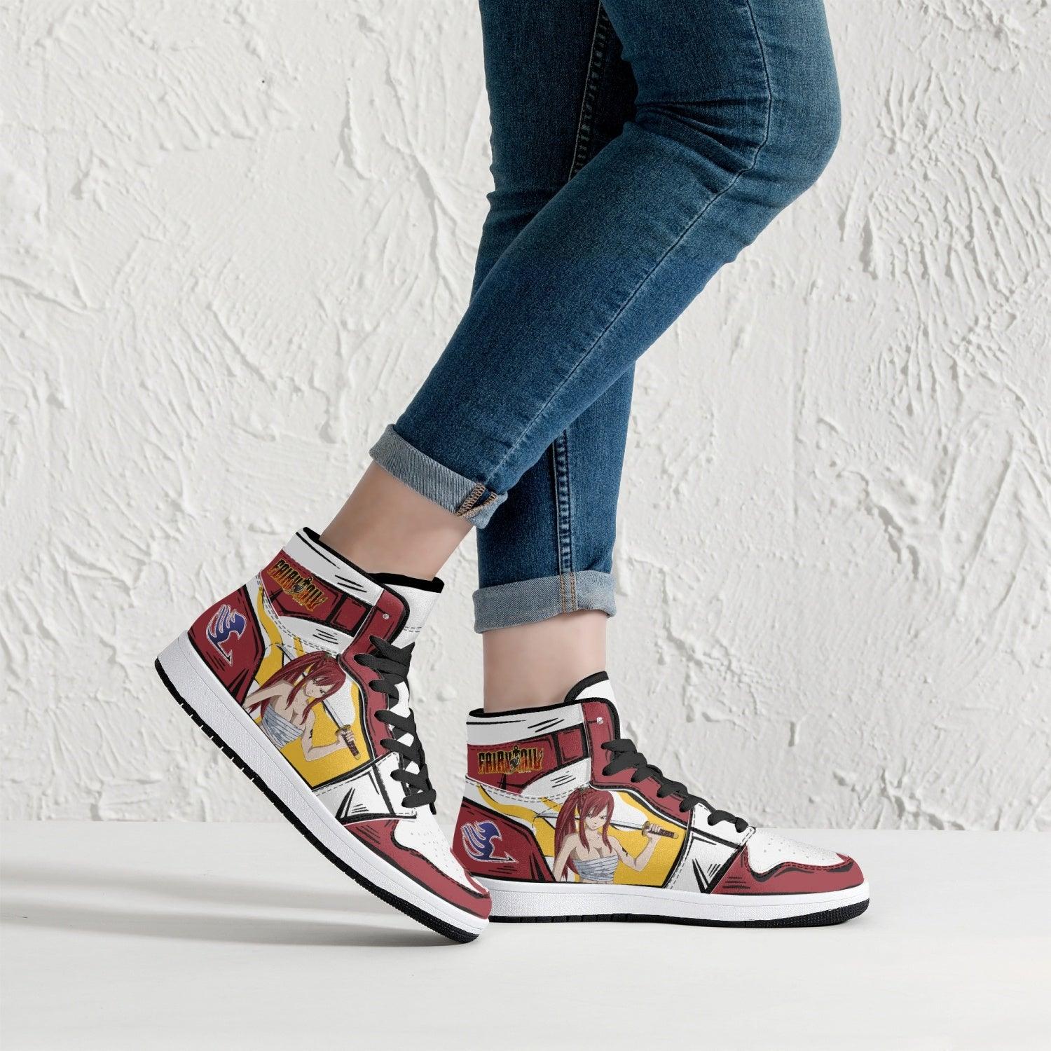 Morukai "Erza Scarlet Fairy Tail Mid 1 Basketball Shoes