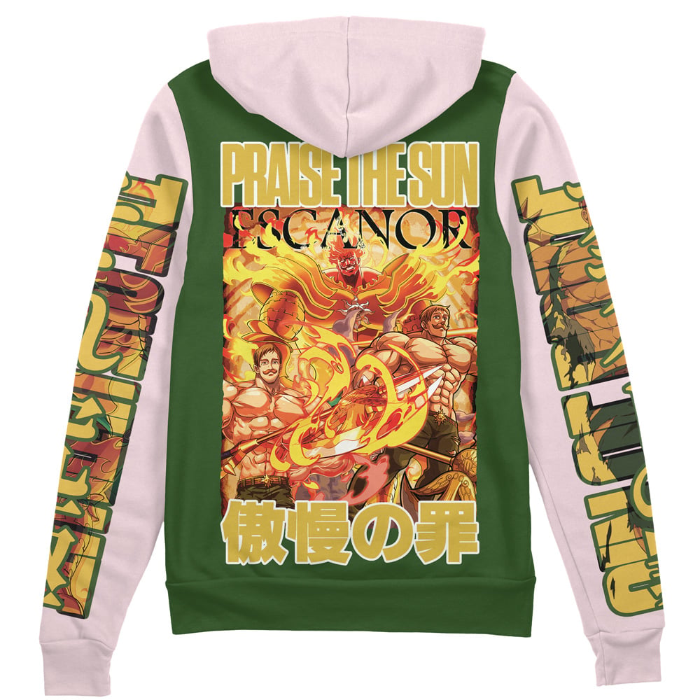 Morukai "Escanor" The Seven Deadly Sins Streetwear Zip Hoodie Jacket