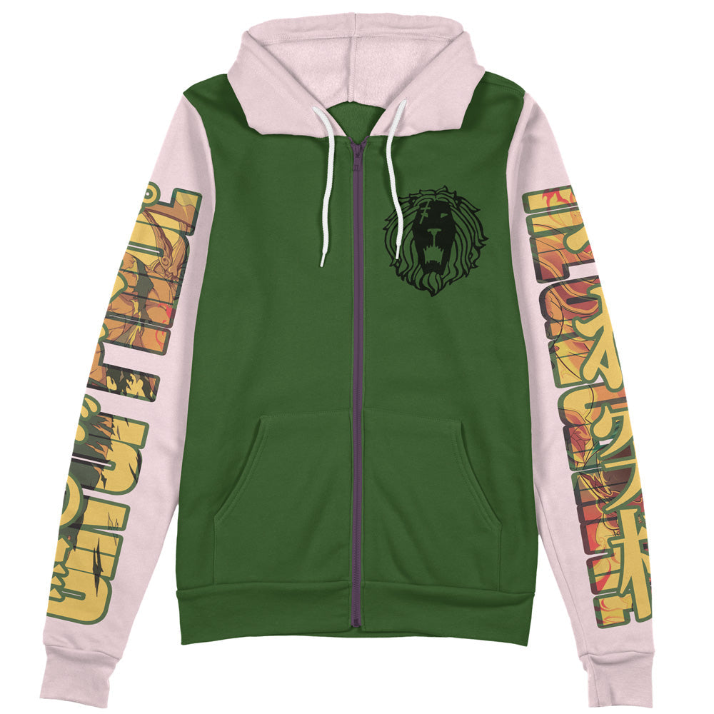 Morukai "Escanor" The Seven Deadly Sins Streetwear Zip Hoodie Jacket