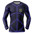 Morukai "Training Uniform" Blue Lock Long Sleeve Rash Guard Compression Shirt