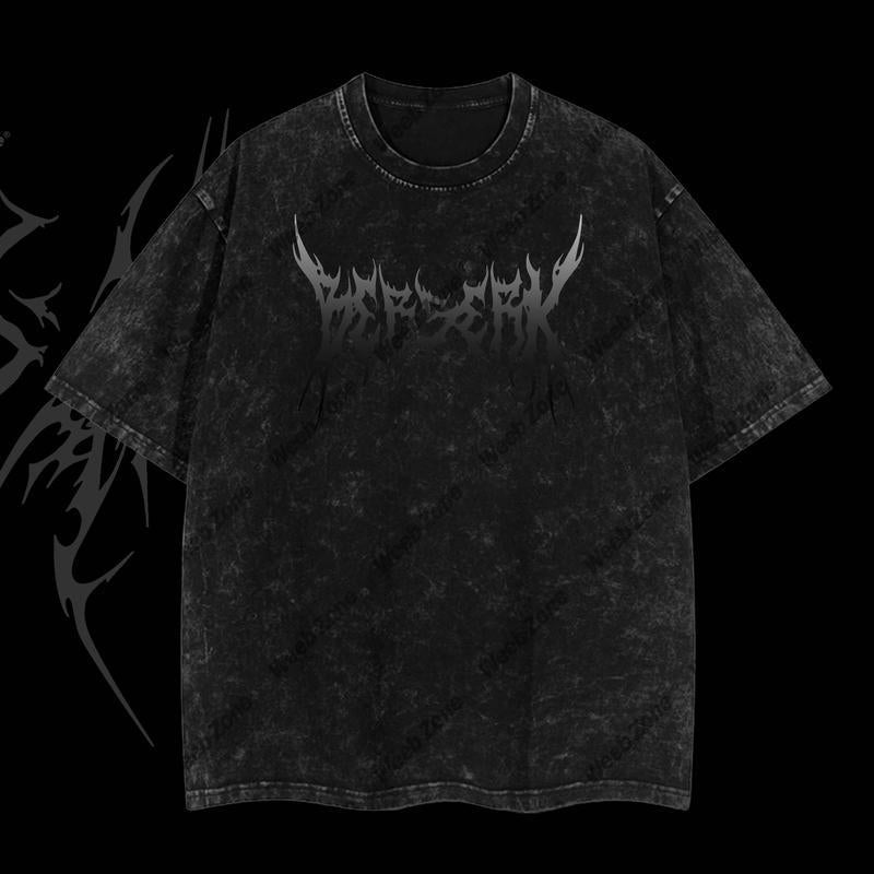 Morukai "Brand of Sacrifice" Berserk Vintage Washed Oversized T-Shirt