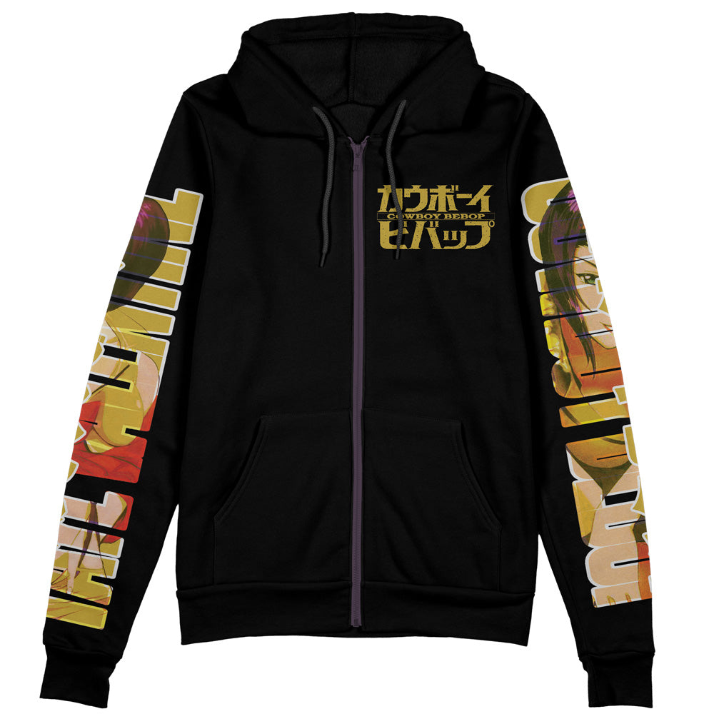 Morukai "Faye Valentine Cowboy Bebop Streetwear Zip Hoodie Jacket