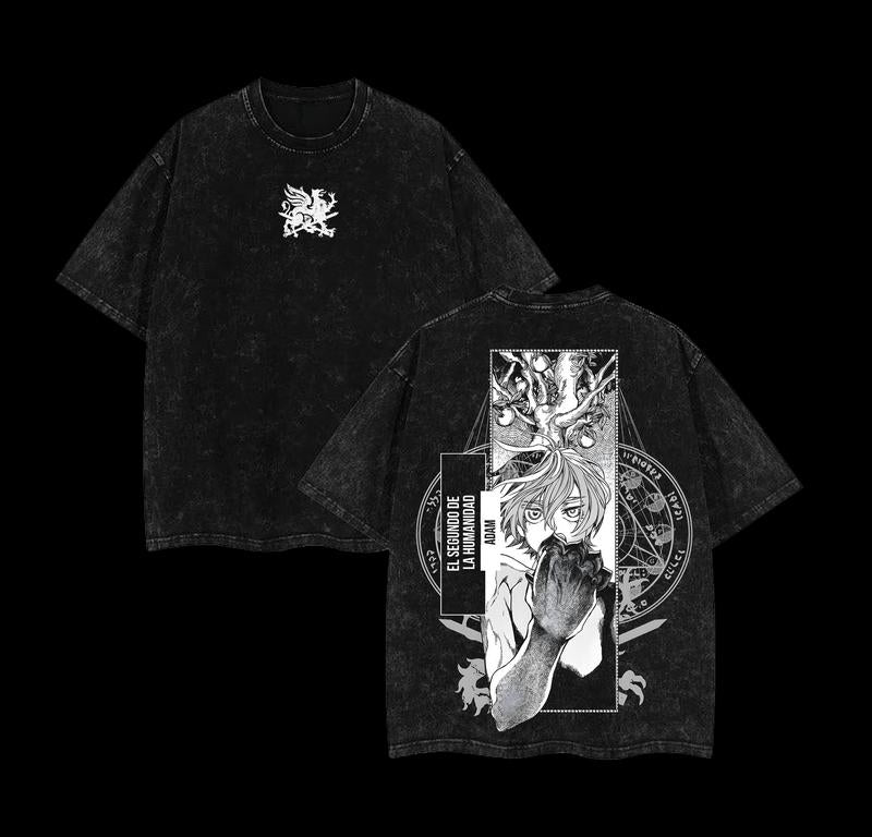 Morukai "Adam" Record of Ragnarok Vintage Washed Oversized T-Shirt