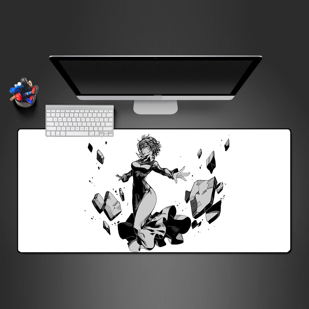 Morukai "Fubuki Black & White" One-Punch Man Gaming Mouse Pad