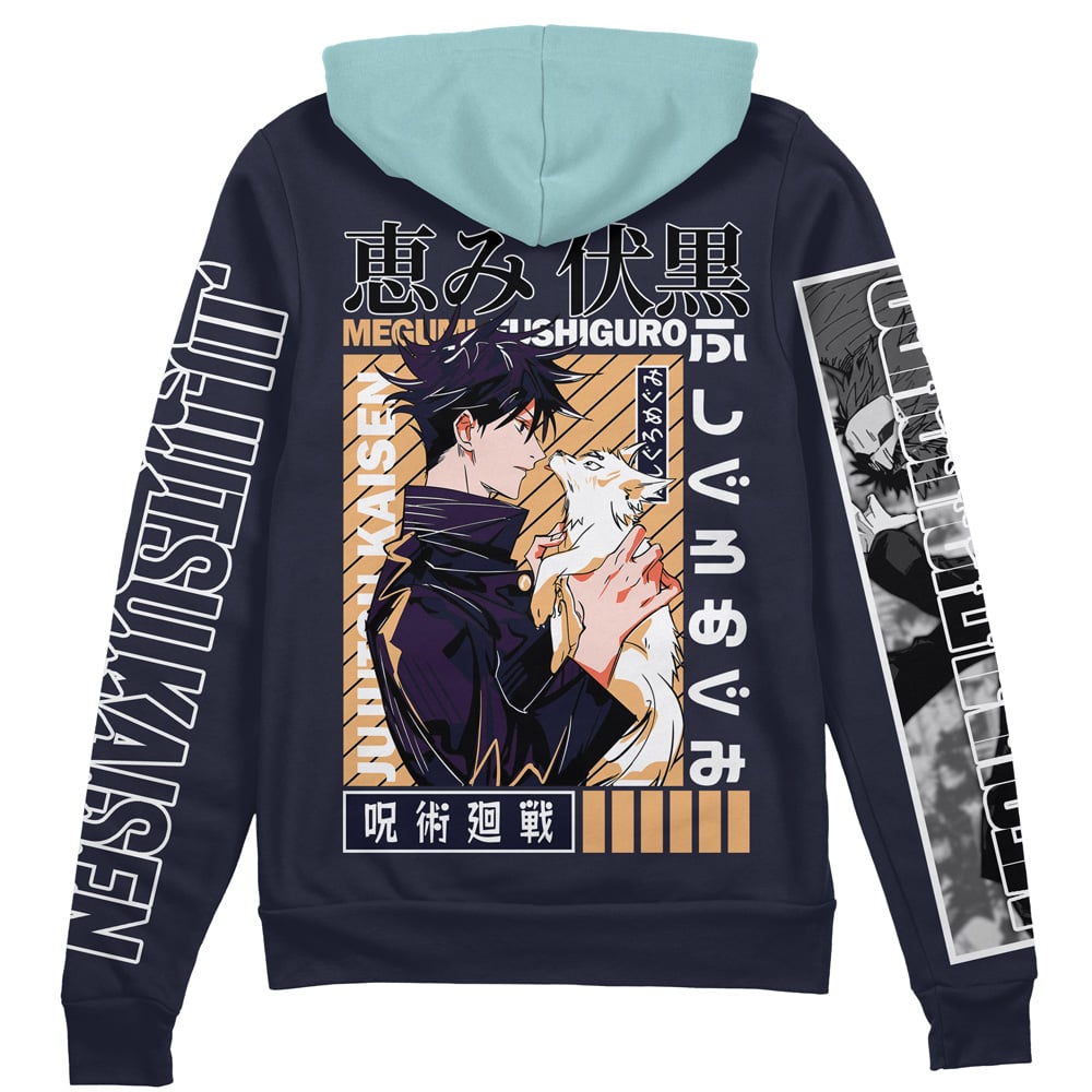 Morukai "Megumi Fushiguro Jujutsu Kaisen Streetwear Zip Hoodie Jacket