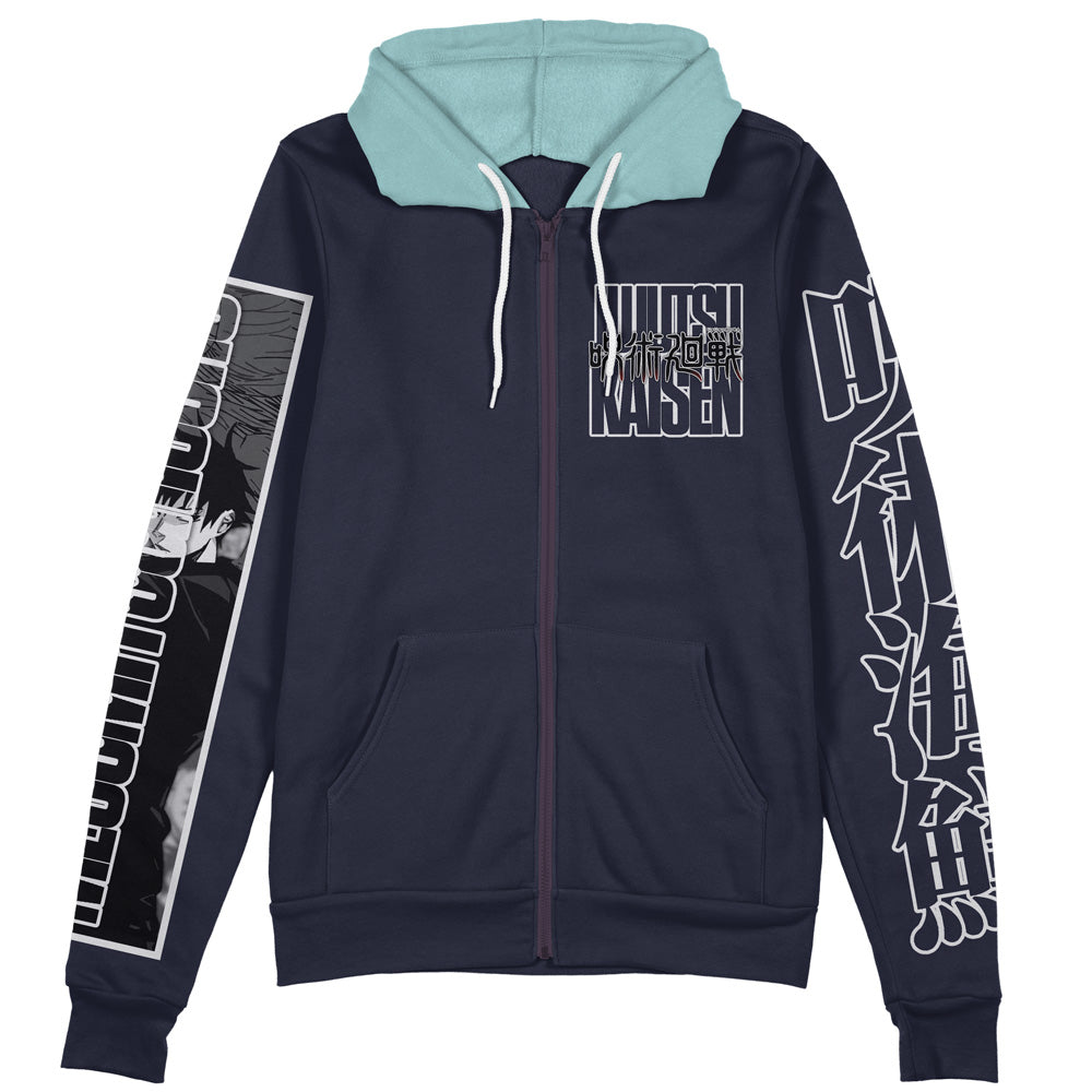 Morukai "Megumi Fushiguro Jujutsu Kaisen Streetwear Zip Hoodie Jacket