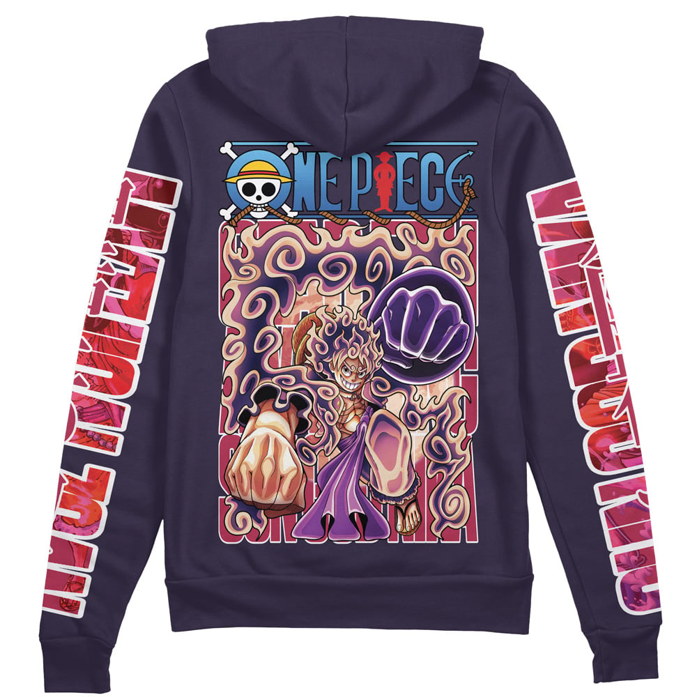 Morukai "Gear 5th Luffy One Piece Streetwear Zip Hoodie Jacket
