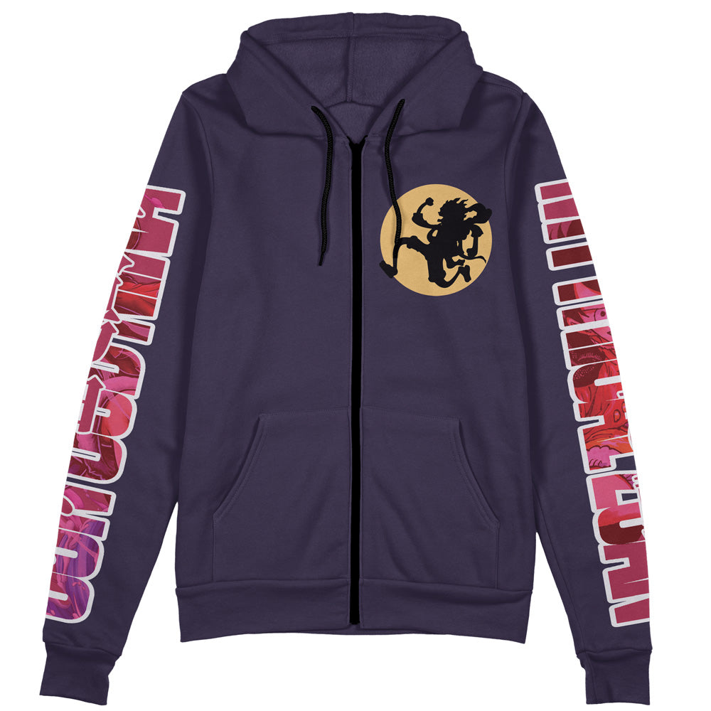 Morukai "Gear 5th Luffy One Piece Streetwear Zip Hoodie Jacket