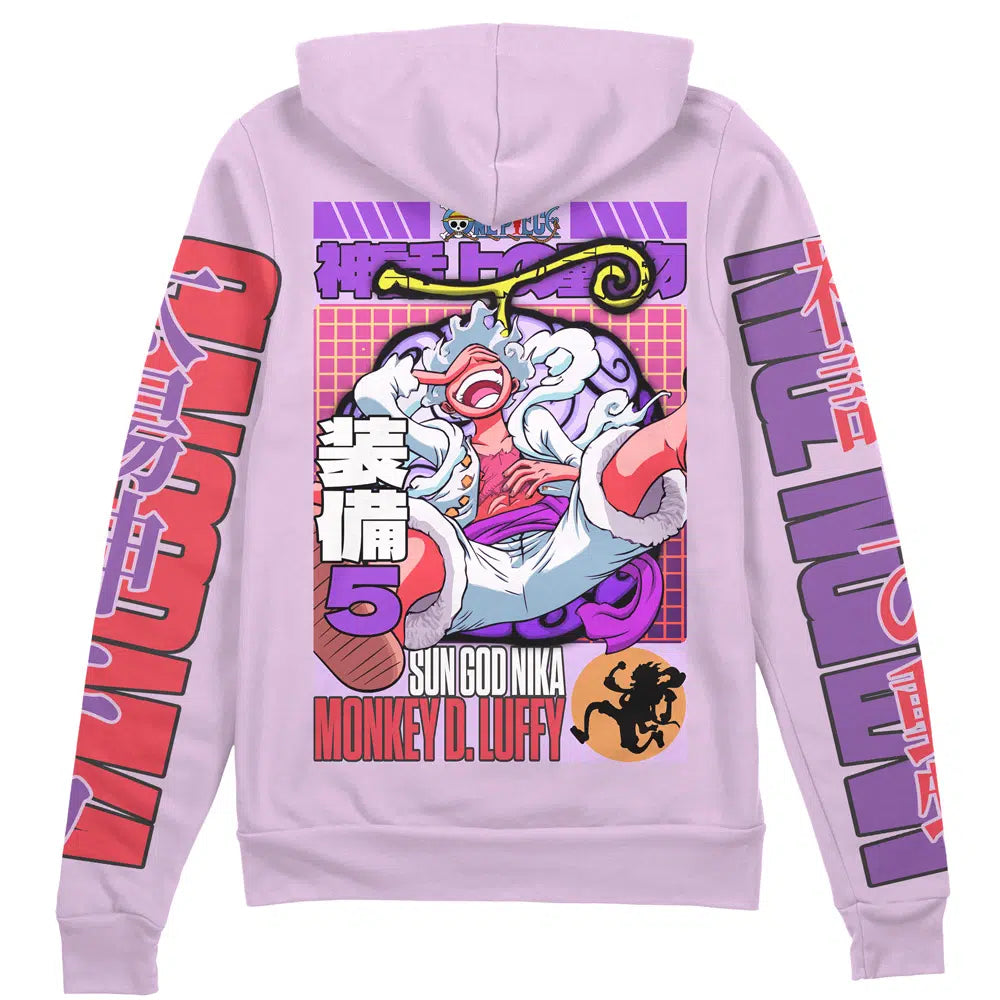 Morukai "Gear 5th Luffy V2 One Piece Streetwear Zip Hoodie Jacket