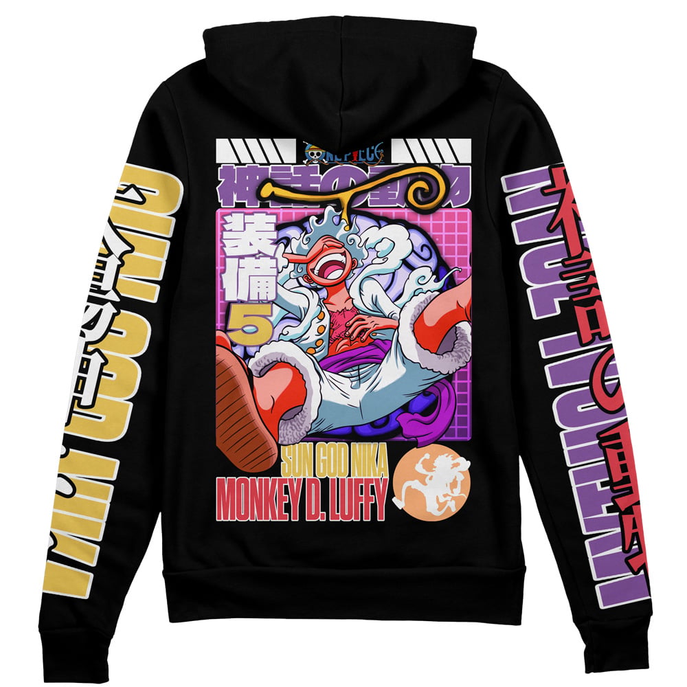 Morukai "Gear 5th Luffy V3 One Piece Streetwear Zip Hoodie Jacket