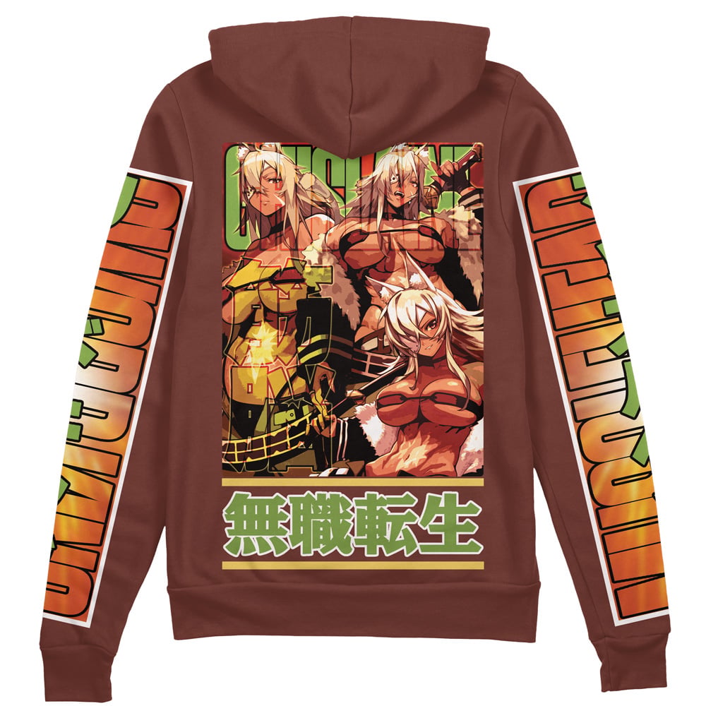 Morukai "Ghislaine Dedoldia Mushoku Tensei Streetwear Zip Hoodie Jacket