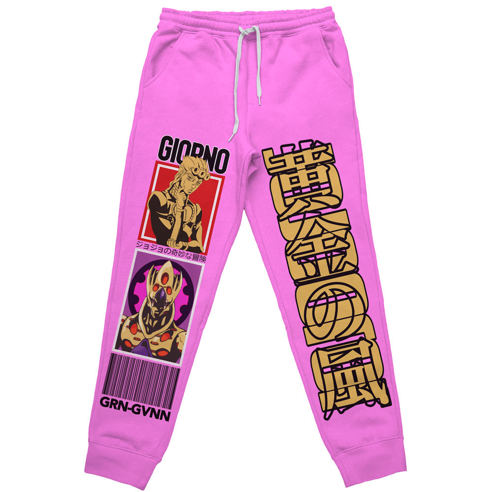 Morukai "Giorno Giovanna" Jojo's Bizarre Adventure Streetwear Sweatpants