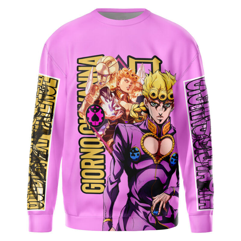 Morukai "Giorno Giovanna" Jojo's Bizarre Adventure Streetwear Sweatshirt