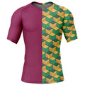 Morukai "Giyu Tomioka" Demon Slayer: Kimetsu no Yaiba Short Sleeve Rash Guard Compression Shirt