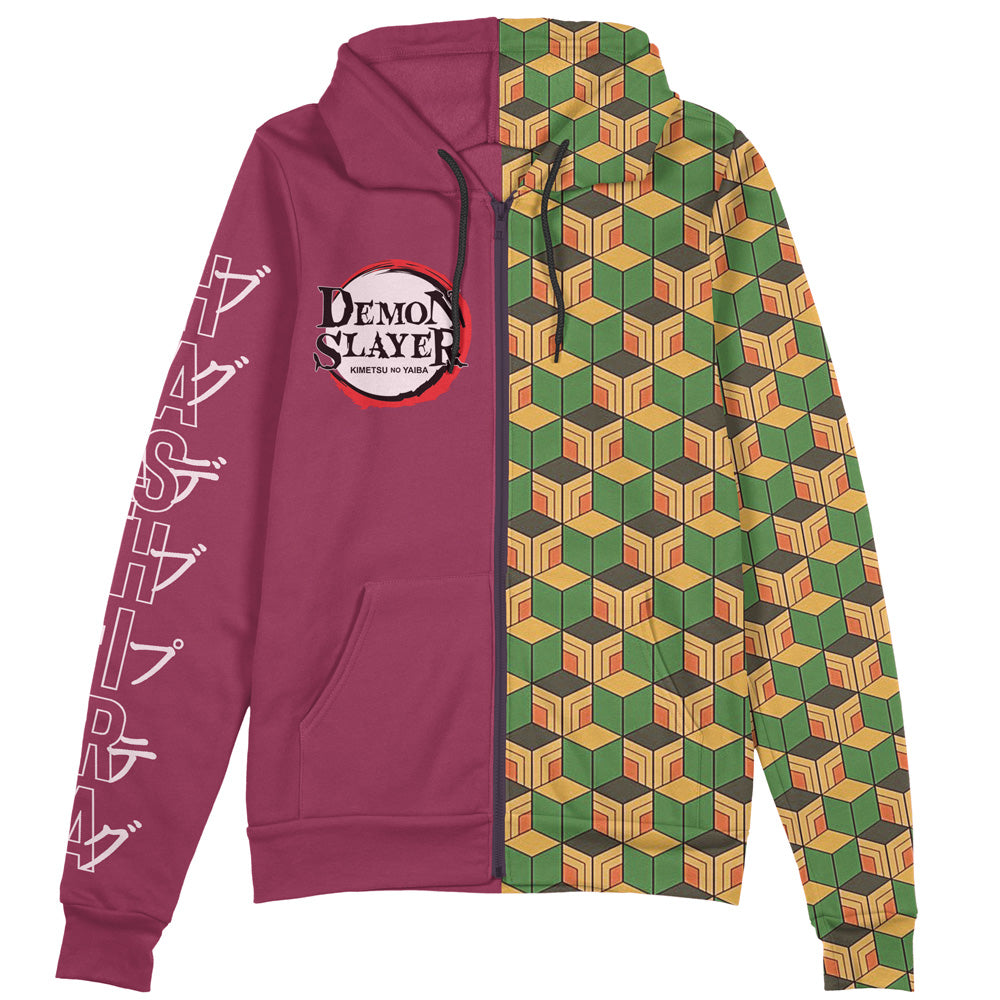Morukai "Giyu Tomioka Haori" Demon Slayer: Kimetsu no Yaiba Streetwear Zip Hoodie Jacket