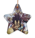 Morukai "Goku Ultra Instinct vs Vegeta Ultra Ego Ornament Anime Ornaments
