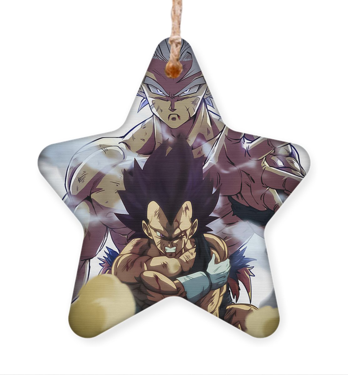 Morukai "Goku Ultra Instinct vs Vegeta Ultra Ego Ornament Anime Ornaments
