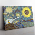 Morukai "Goku vs Death Star Starry Night Canvas Print Wall Art