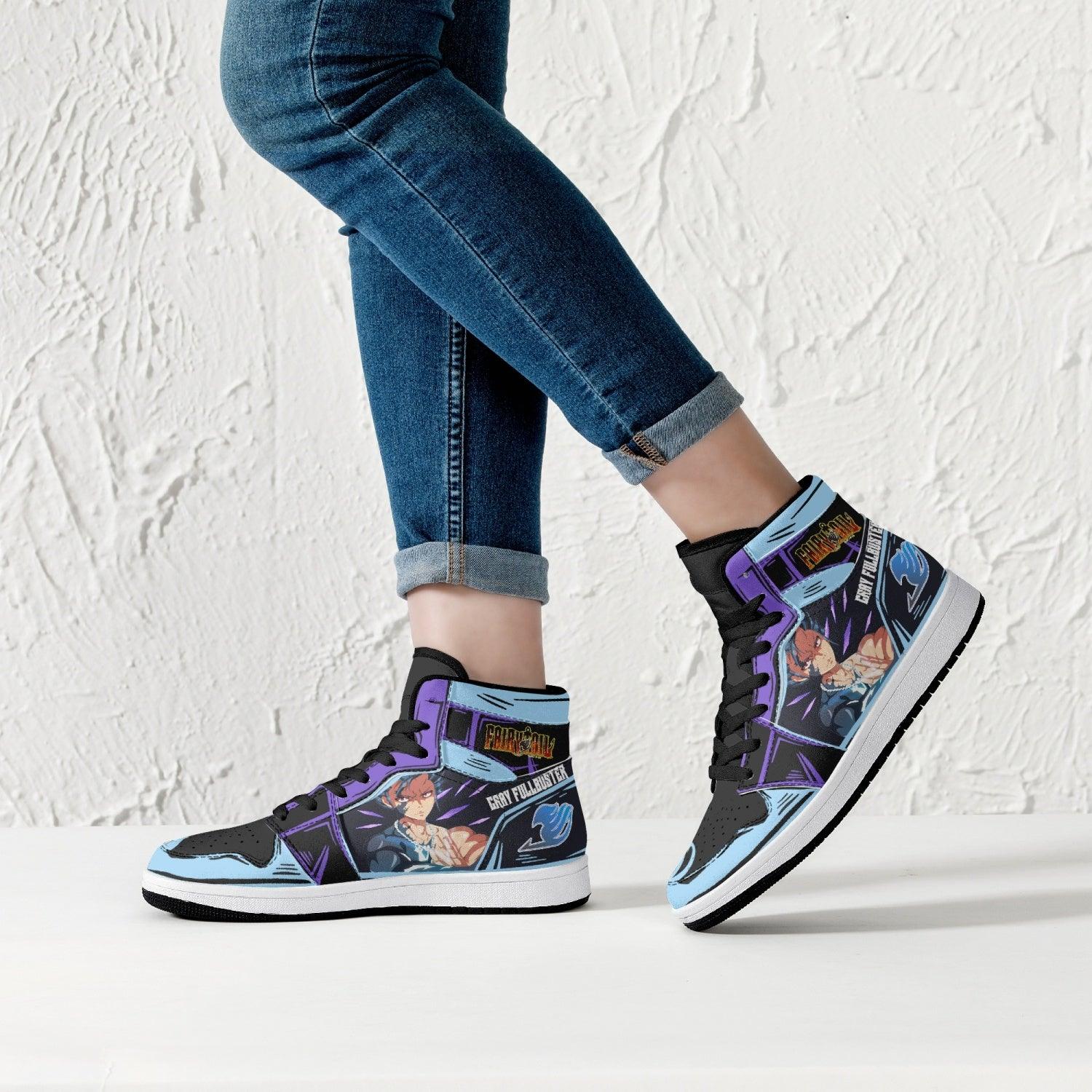 Morukai "Gray Fullbuster Fairy Tail Mid 1 Basketball Shoes