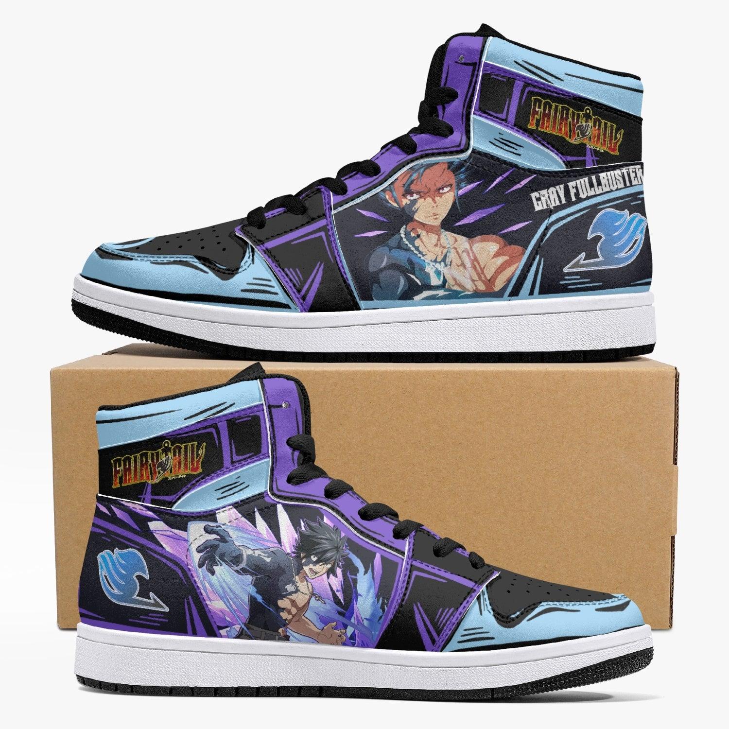 Morukai "Gray Fullbuster Fairy Tail Mid 1 Basketball Shoes