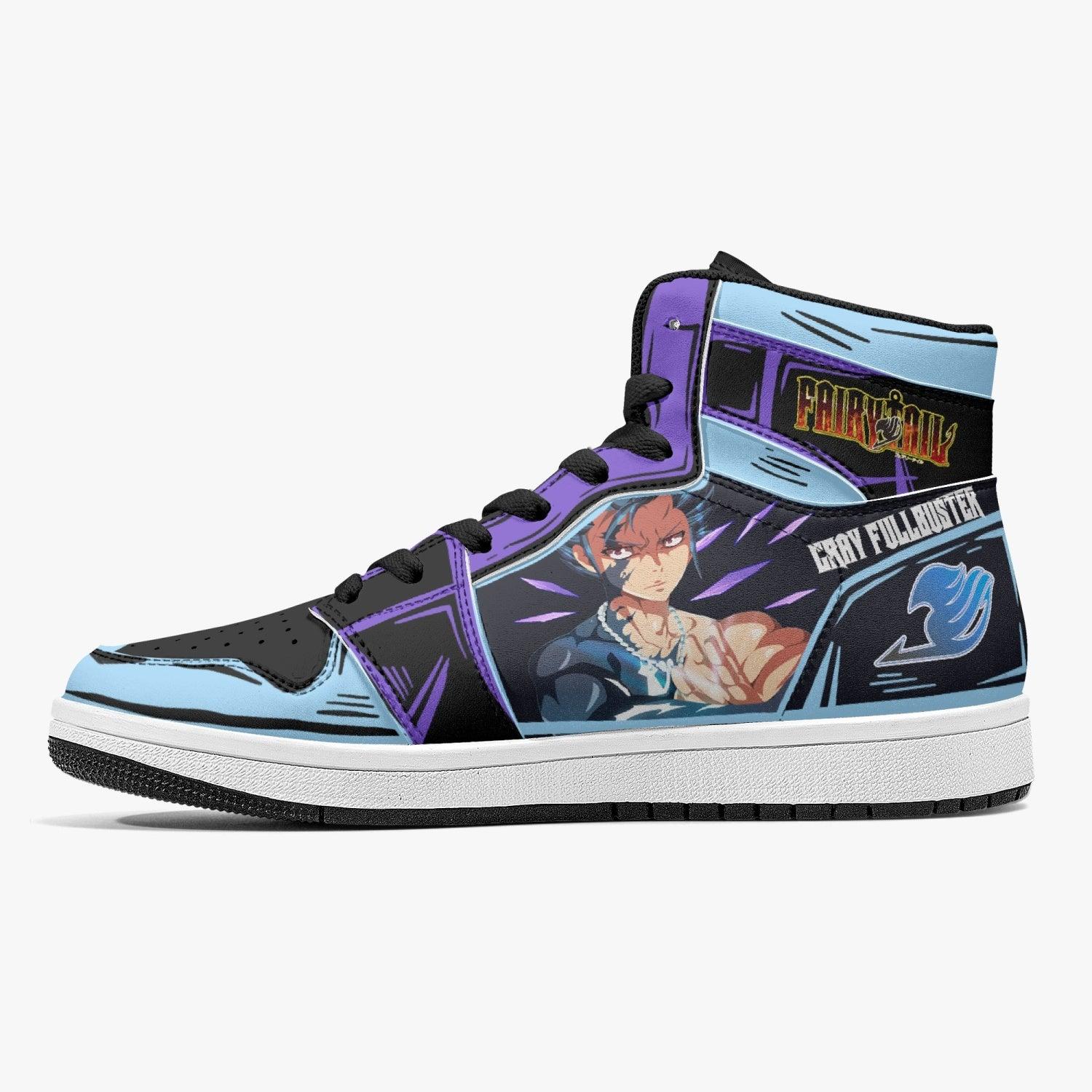 Morukai "Gray Fullbuster Fairy Tail Mid 1 Basketball Shoes