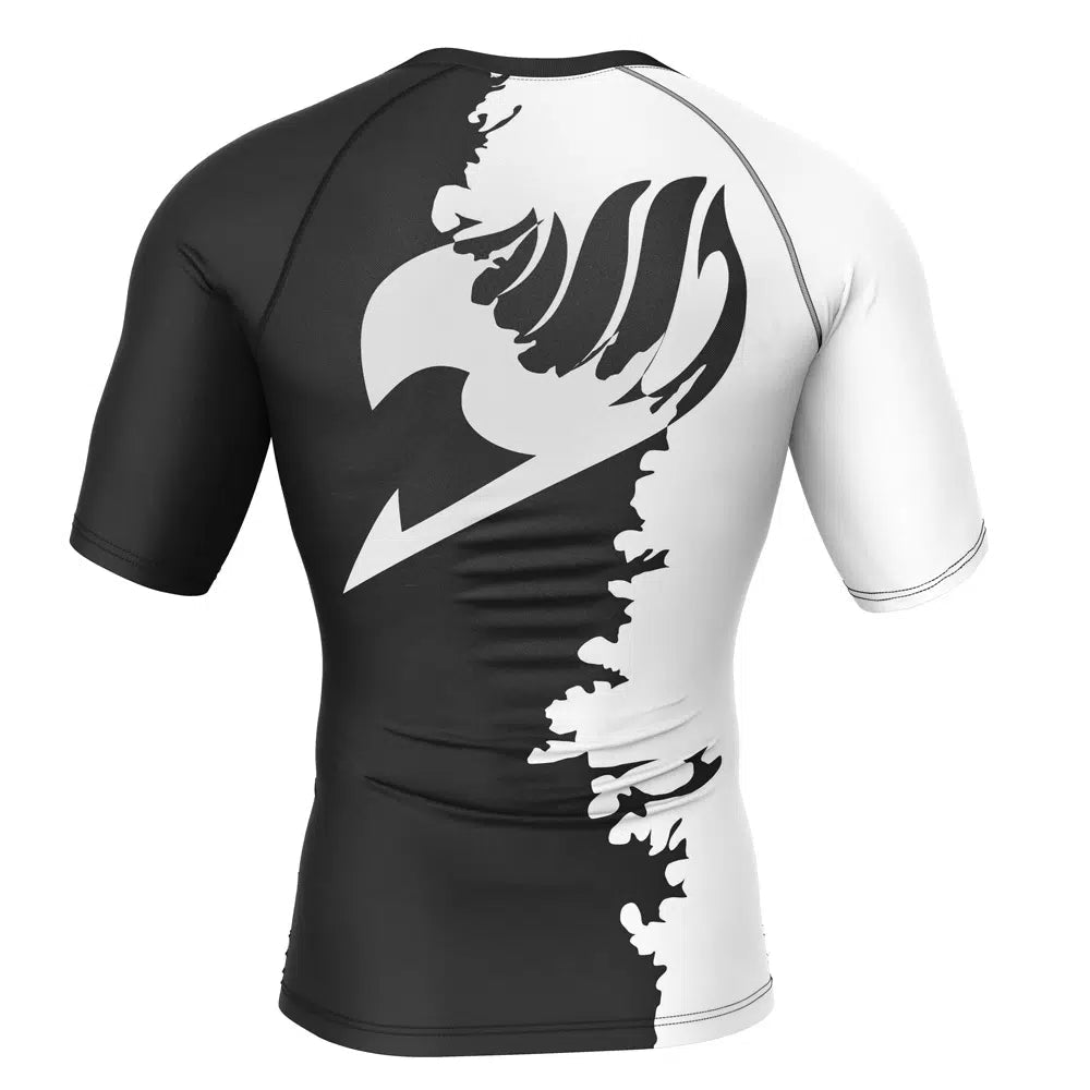 Morukai "Gray Fullbuster Fairy Tail Short Sleeve Rash Guard Compression Shirt