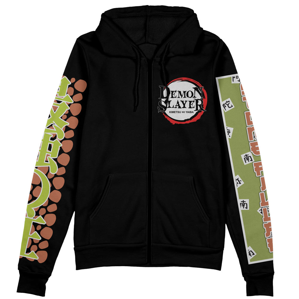 Morukai "Gyomei Himejima Demon Slayer Streetwear Zip Hoodie Jacket