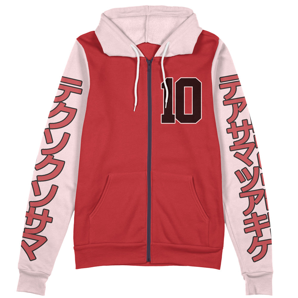 Morukai "Hanamichi Sakuragi Slam Dunk Streetwear Zip Hoodie Jacket
