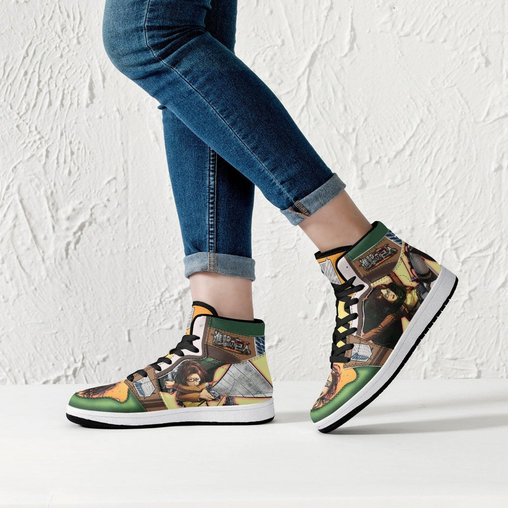 Morukai "Hange Zoe Shingeki no Kyojin Mid 1 Basketball Shoes