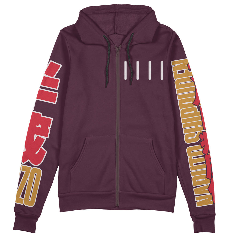 Morukai "Hanzo of the Salamander Naruto Streetwear Zip Hoodie Jacket