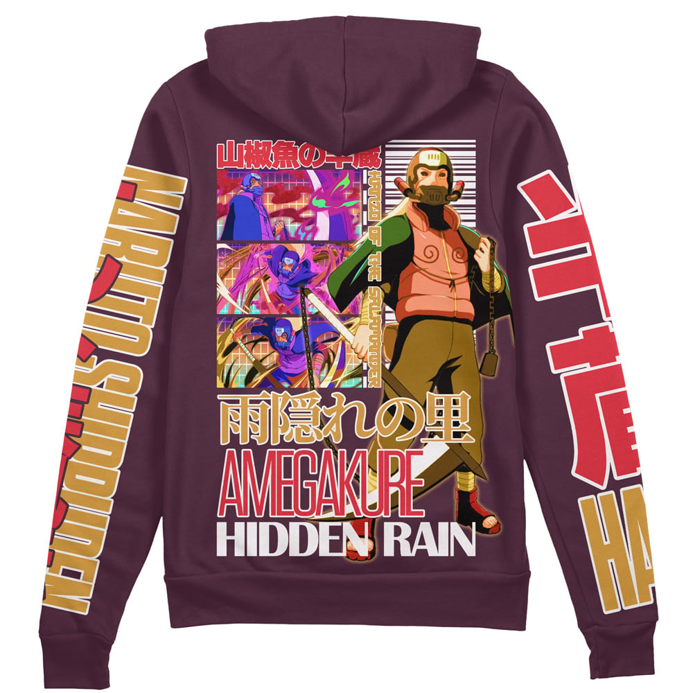 Morukai "Hanzo of the Salamander Naruto Streetwear Zip Hoodie Jacket