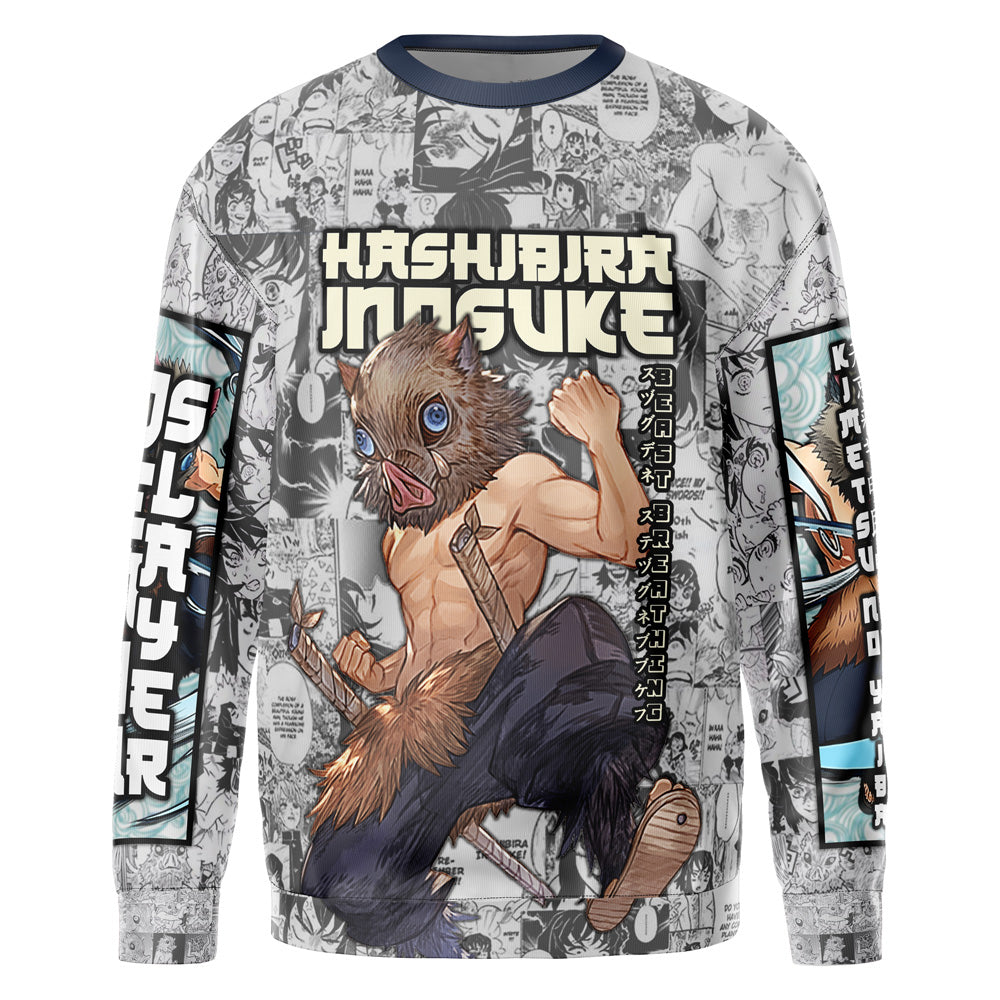Morukai "Hashibira Inosuke Manga Collage Demon Slayer Streetwear Sweatshirt