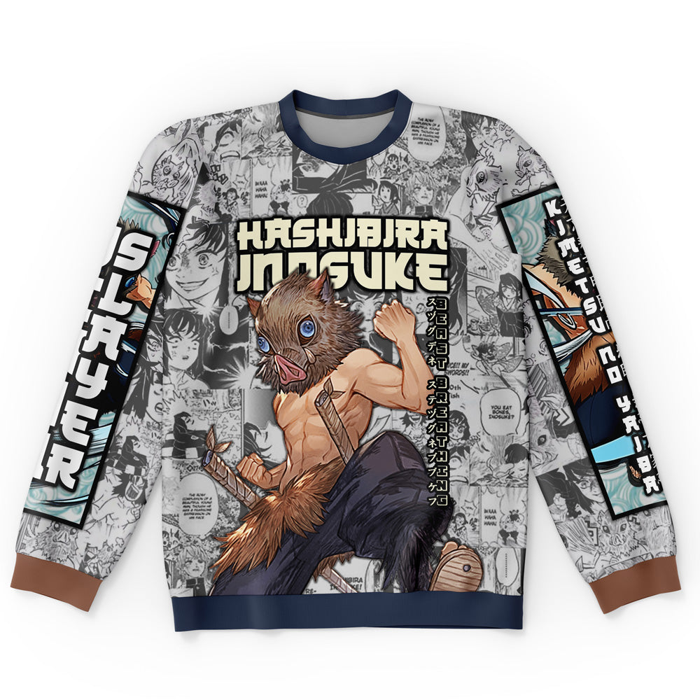Morukai "Hashibira Inosuke Manga Collage Demon Slayer Streetwear Sweatshirt