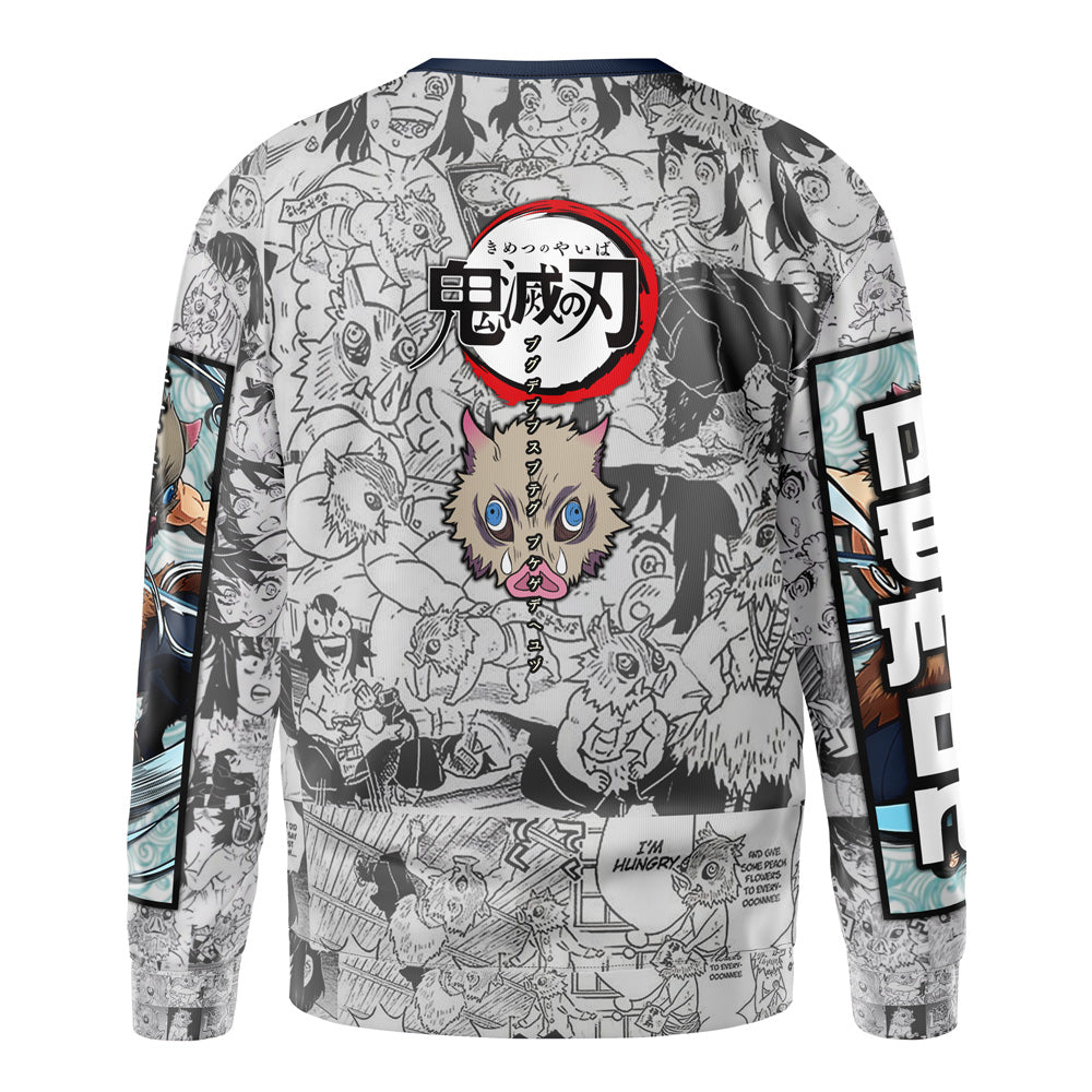 Morukai "Hashibira Inosuke Manga Collage Demon Slayer Streetwear Sweatshirt