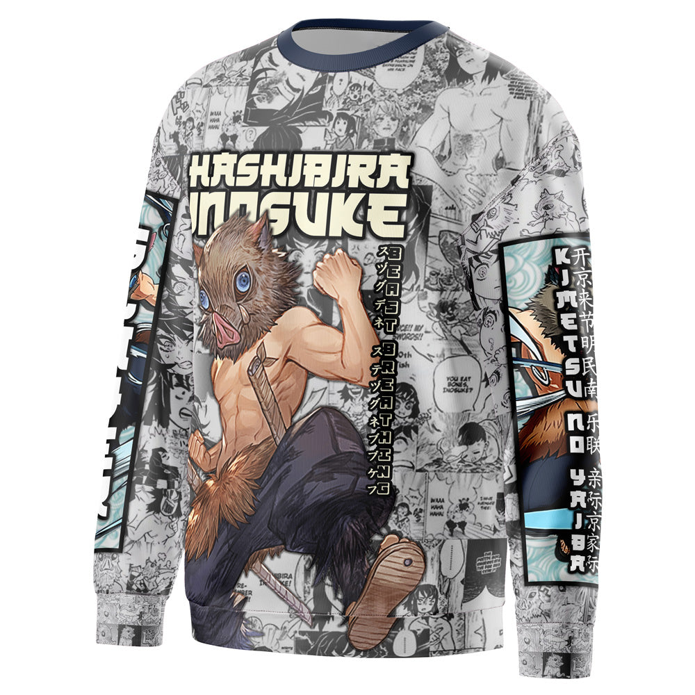 Morukai "Hashibira Inosuke Manga Collage Demon Slayer Streetwear Sweatshirt