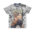 Morukai "Hashibira Inosuke Manga Collage Demon Slayer Streetwear T-Shirt