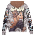Morukai "Hashibira Inosuke Manga Collage Demon Slayer Streetwear Zip Hoodie Jacket