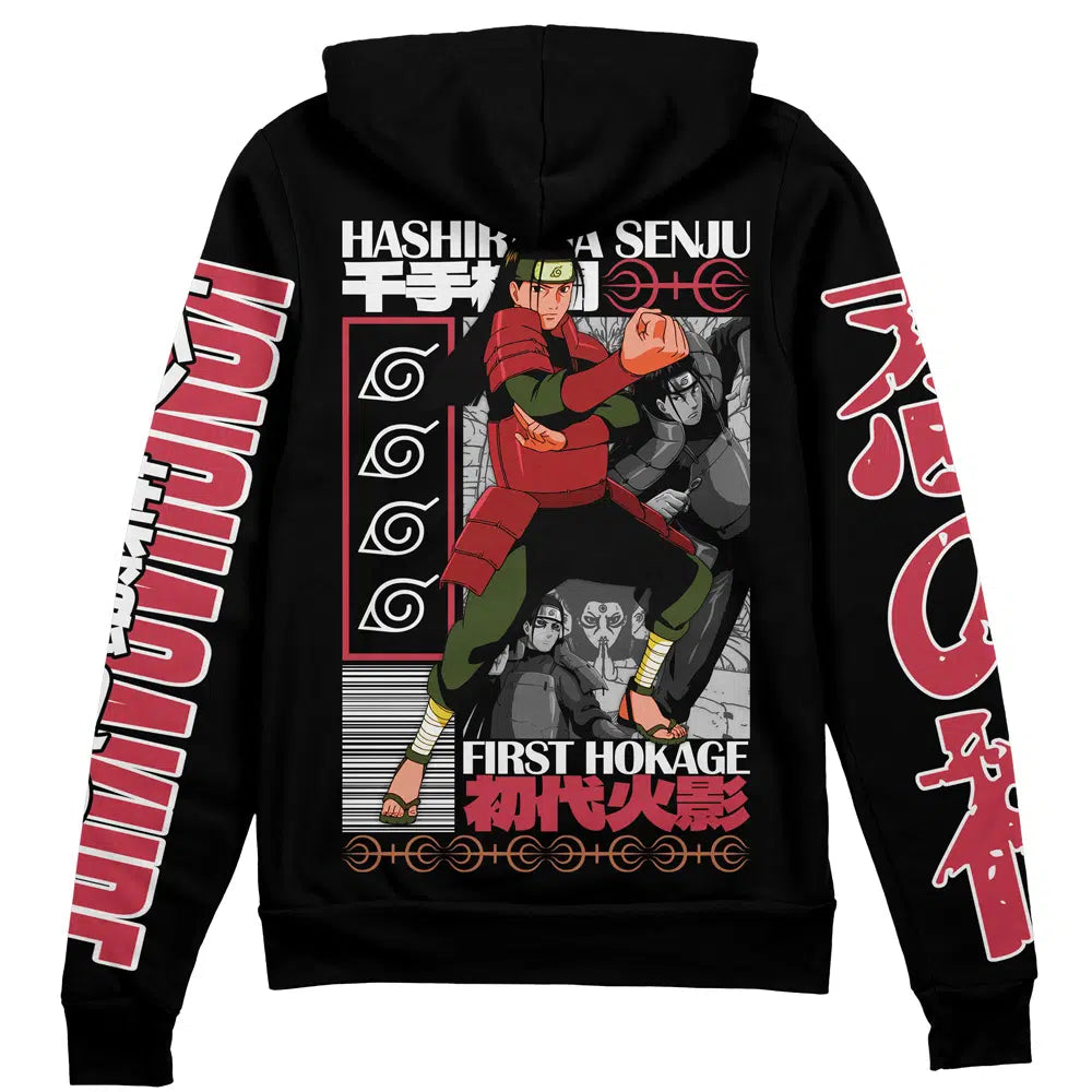Morukai "Hashirama Senju Naruto Streetwear Zip Hoodie Jacket