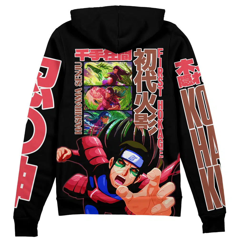 Morukai "Hashirama Senju V2 Naruto Streetwear Zip Hoodie Jacket