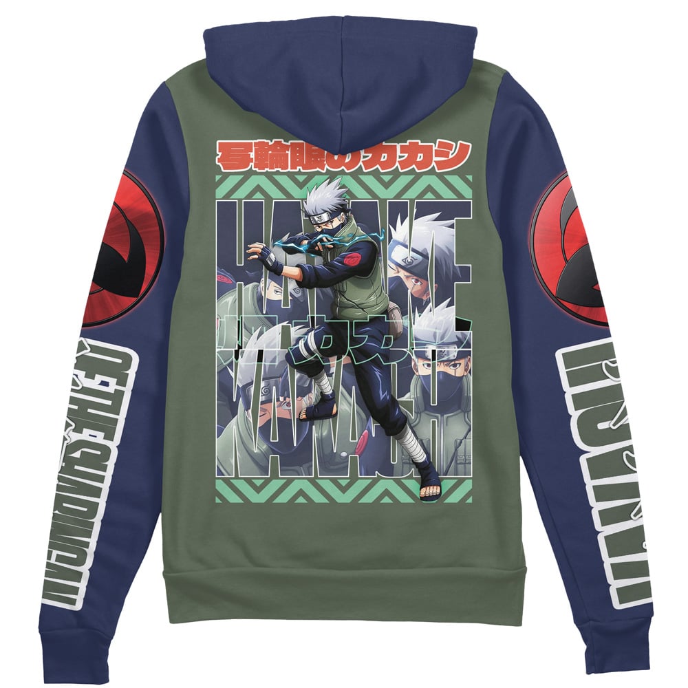 Morukai "Hatake Kakashi Naruto Shippuden Streetwear Zip Hoodie Jacket