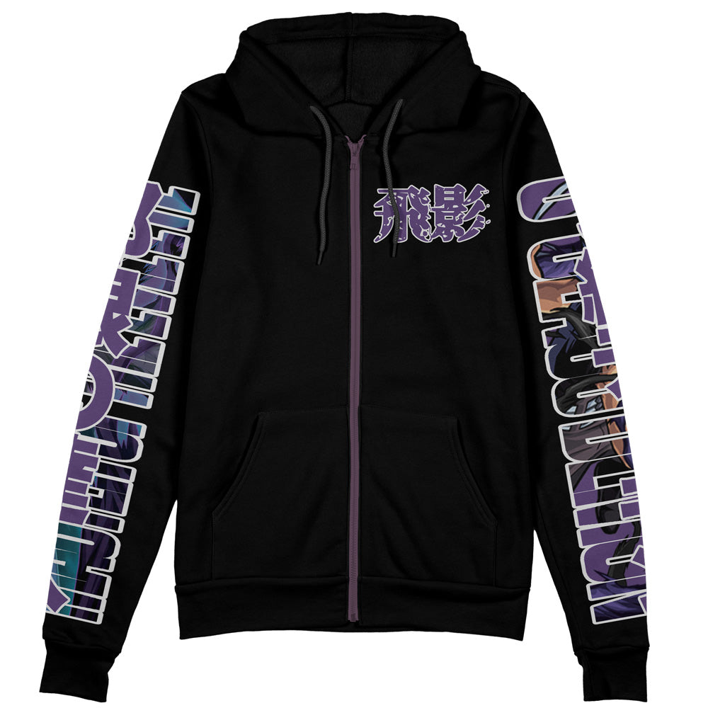 Morukai "Hiei Yuyu Hakusho Streetwear Zip Hoodie Jacket