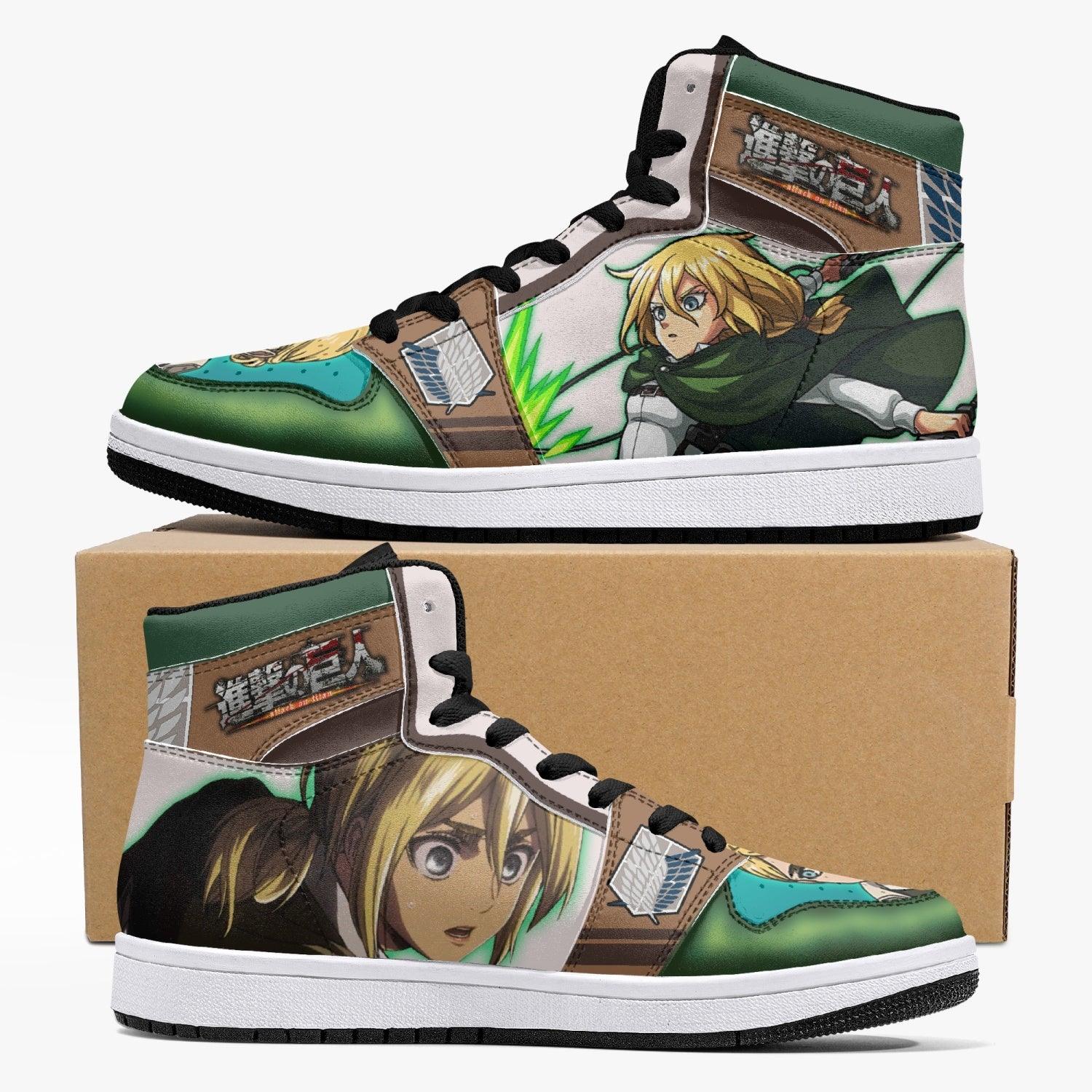 Morukai "Historia Reiss Attack on Titan Mid 1 Basketball Shoes