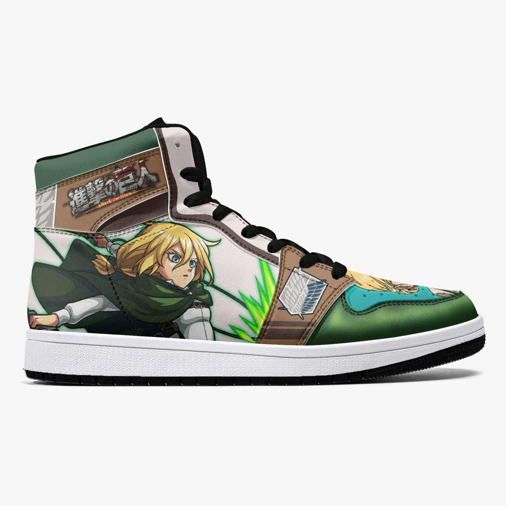 Morukai "Historia Reiss Attack on Titan Mid 1 Basketball Shoes