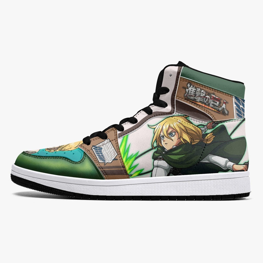 Morukai "Historia Reiss Attack on Titan Mid 1 Basketball Shoes