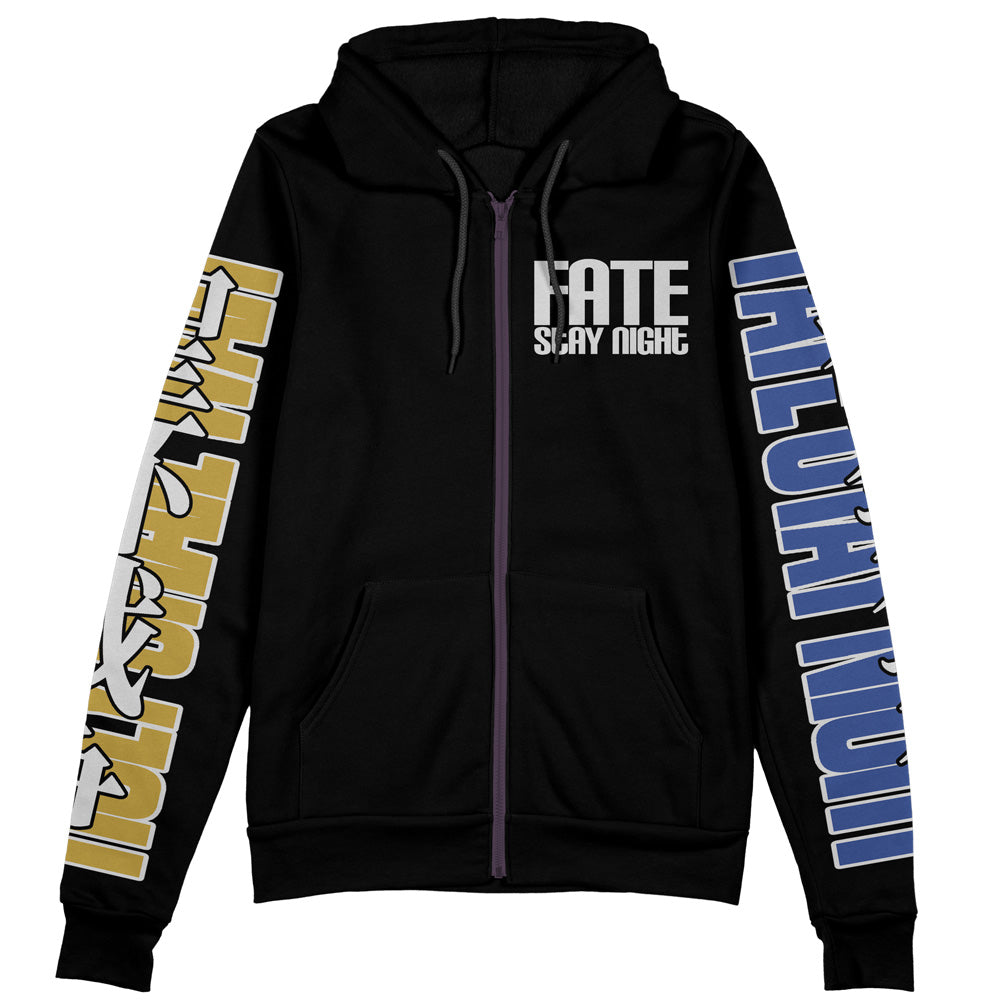 Morukai "Holy Grail War Fate Stay Night Unlimited Blade Works Streetwear Zip Hoodie Jacket