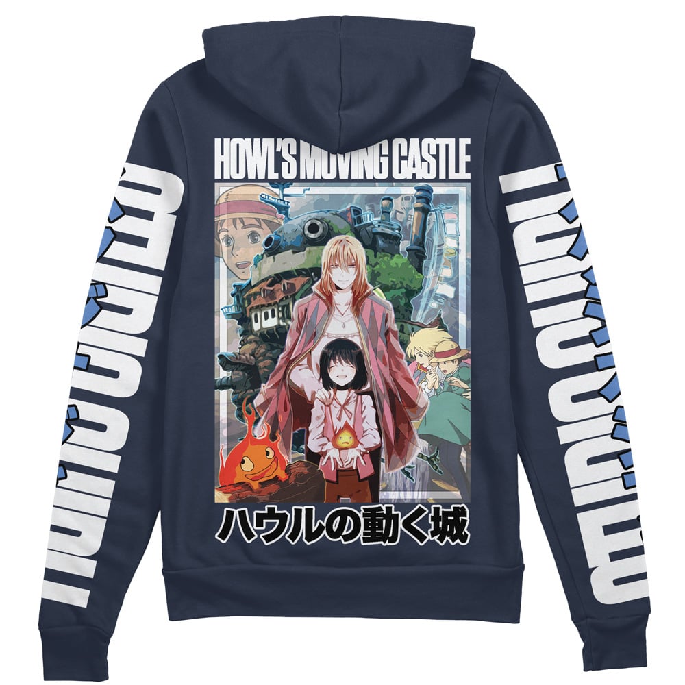 Morukai Howl's Moving Castle Streetwear Zip Hoodie Jacket