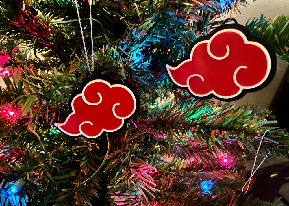 Morukai "Anime Cloud Akatsuki Naruto Logo Anime Accessories Ornament Anime Ornaments