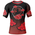 Morukai "Itachi Uchiha Akatsuki" Naruto Short Sleeve Rash Guard Compression Shirt